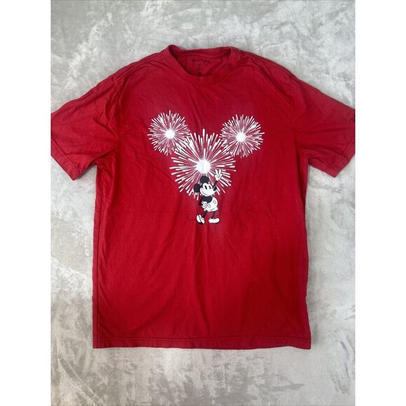 Disney x American Eagle Mickey Mouse T-shirt Red Size Medium - Picture 4 of 12